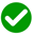 Green checkmark indicating correct use of descriptive link