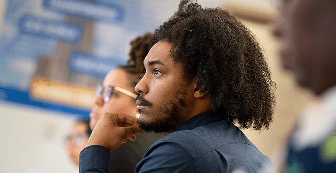 Person listening