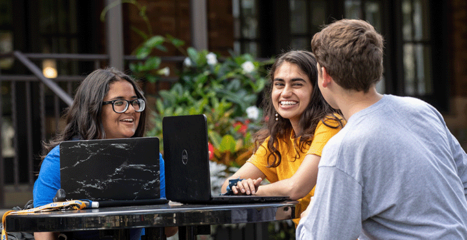 Student studying together